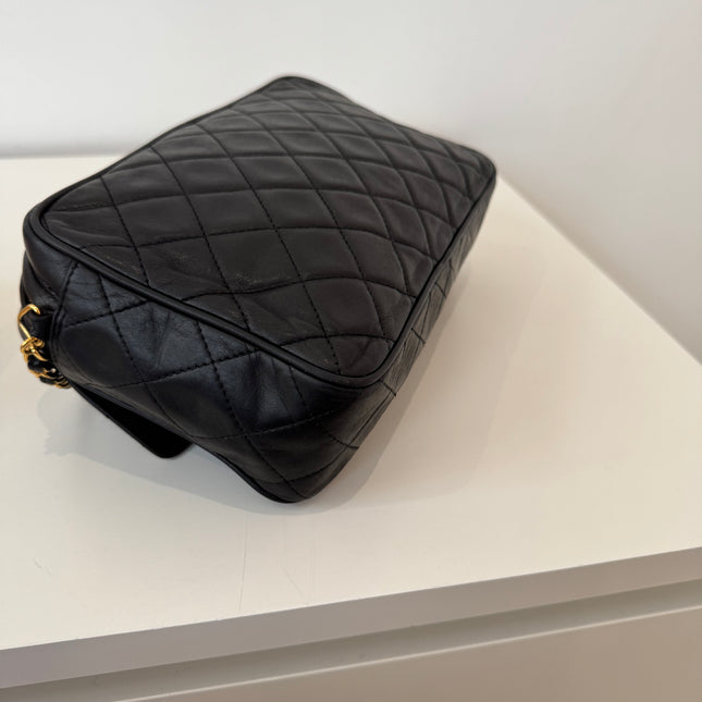 Sac Chanel caméra noir vintage
