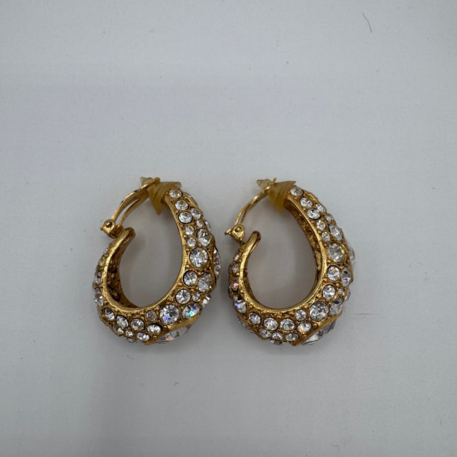 Boucles d’oreilles Dior Strass Clip