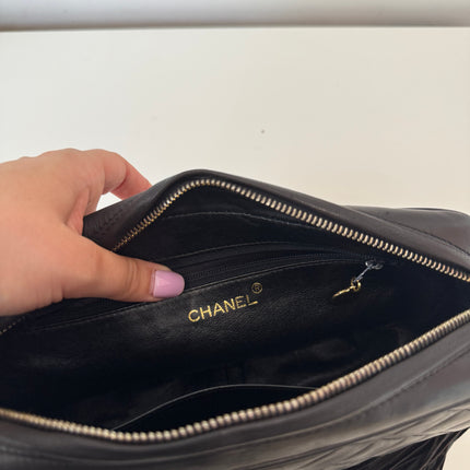 Sac Chanel caméra noir vintage