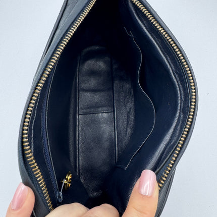 Sac Chanel caméra vintage bleu nuit