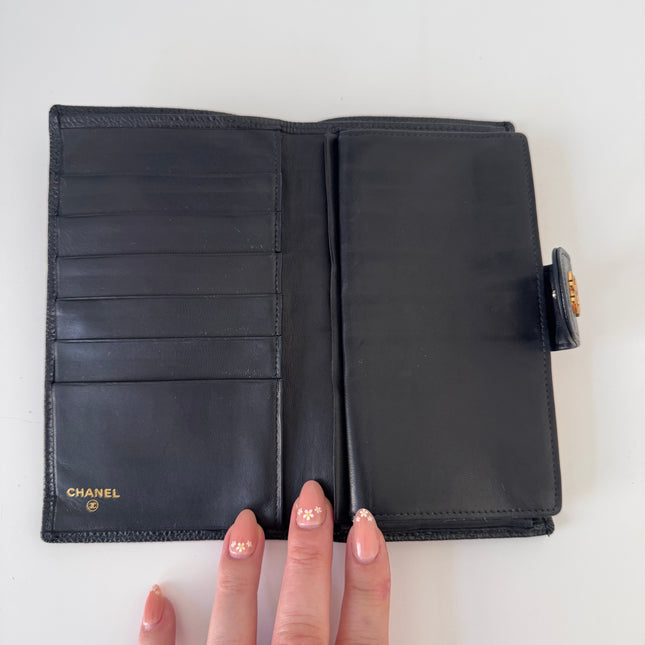 Portefeuille Chanel noir