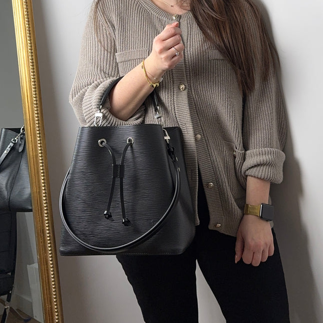 Sac Louis Vuitton Neo Noé Cuir Épi Noir