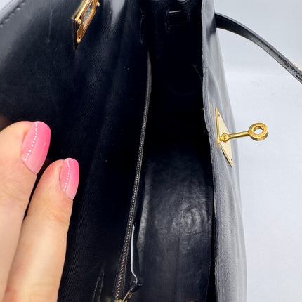 Kelly 32 Hermès Box Noir