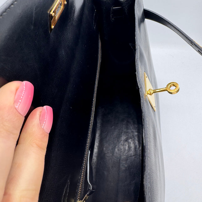 Kelly 32 Hermès Box Noir