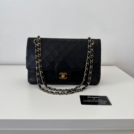 Sac Chanel Vintage Timeless 25cm Noir rabat droit