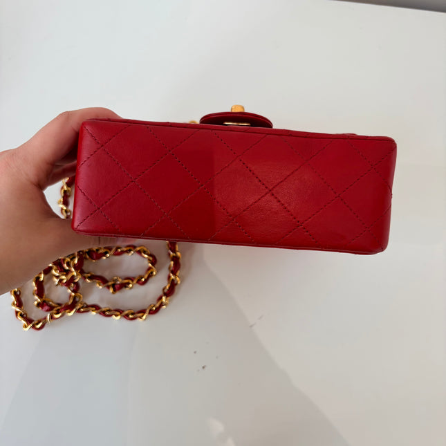Sac Chanel Timeless Mini Square Rouge