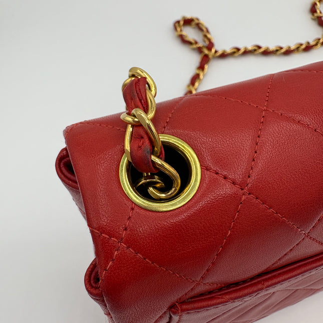 Sac Chanel Mini square rouge