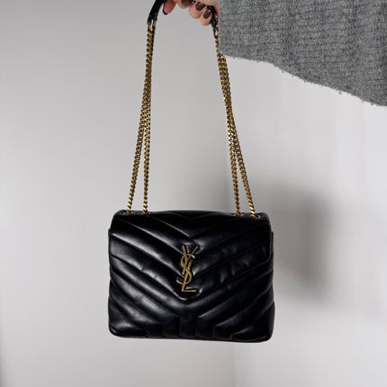 Sac Loulou Small Noir Saint Laurent