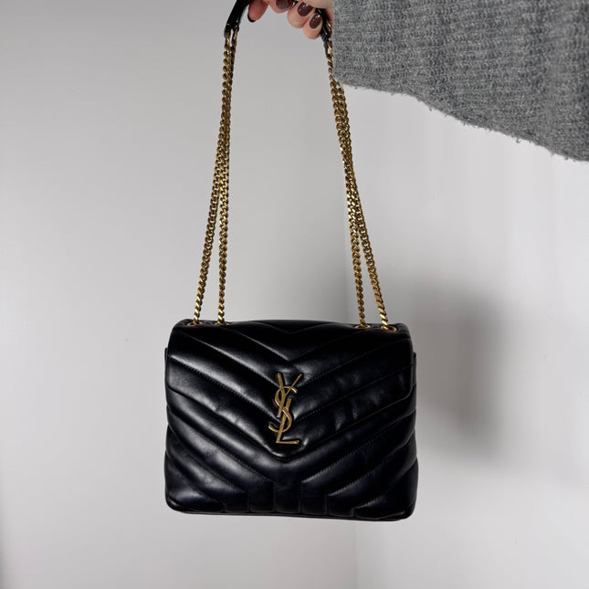 Sac Loulou Small Noir Saint Laurent