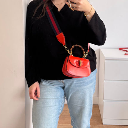 Sac Gucci Bamboo 1947 mini orange