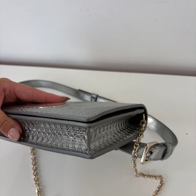 Sac Dior 30 Montaigne argenté