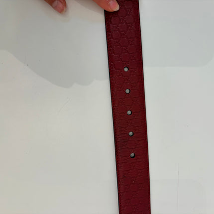 Ceinture Gucci Rouge Éteint T85