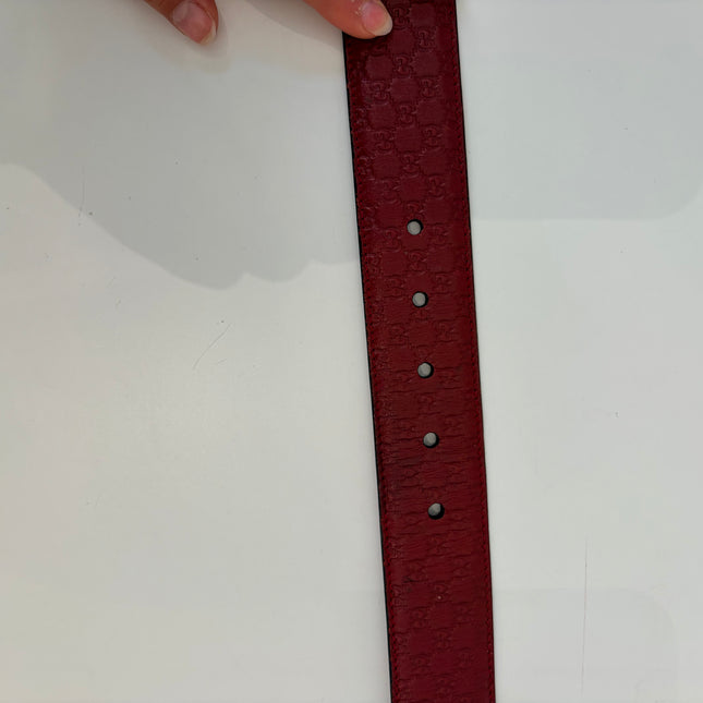 Ceinture Gucci Rouge Éteint T85