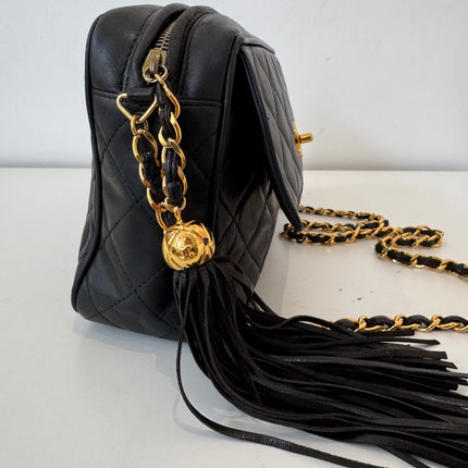 Sac Chanel caméra noir vintage