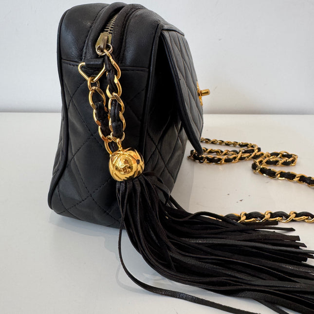 Sac Chanel caméra noir vintage