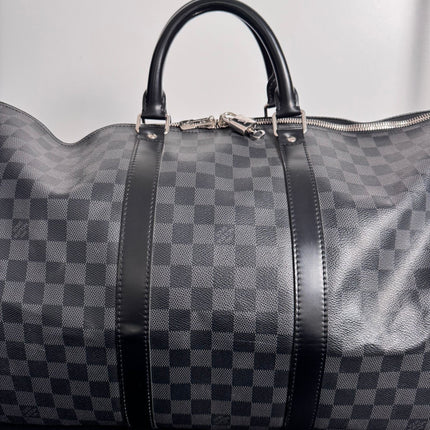 Sac Louis Vuitton Keepall 55 damier graphite