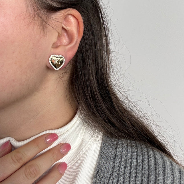 Boucles d’oreilles Chanel Cœur
