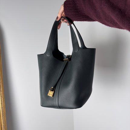 Sac Picotin 22 Hermès Vert Sapin
