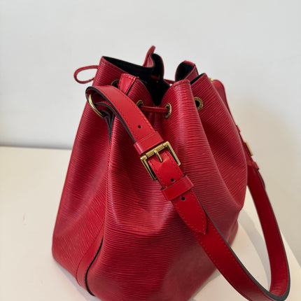 Sac Louis Vuitton Noé PM Épi Rouge