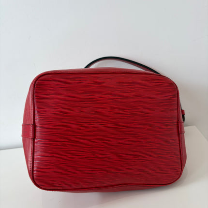 Sac Louis Vuitton Noé PM Cuir Épi Rouge