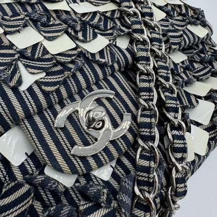 Sac Chanel Timeless Tissu Rayé