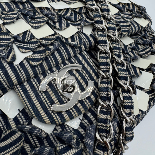Sac Chanel Timeless Tissu Rayé
