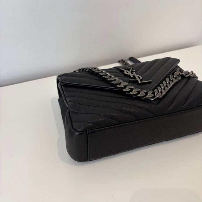 Sac Saint Laurent Collège medium noir