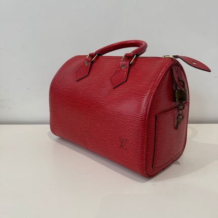 Sac Louis Vuitton Speedy 25 Épi Rouge