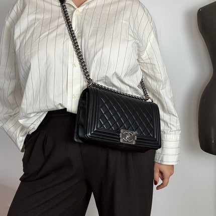 Sac Boy Chanel Moyen Noir