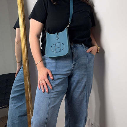 Sac Hermès Evelyne 16 Bleu Jean