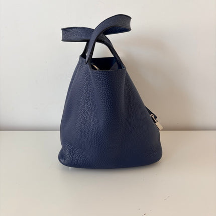 Sac Hermès Picotin 22 bleu marine