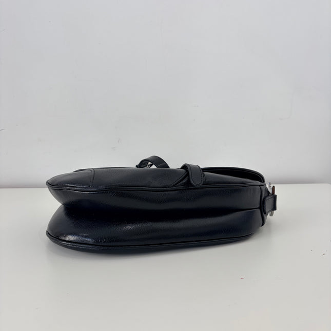 Sac Dior Saddle moyen noir