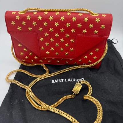 Sac Betty Chain Saint Laurent Rouge Étoiles