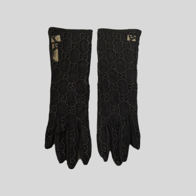 Gants Gucci en tulle GG