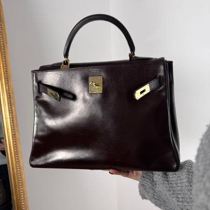 Sac Kelly 32 Hermès Chocolat