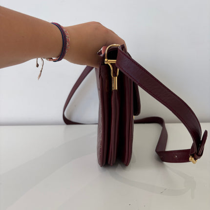 Sac Celine Bordeaux macadam bandoulière