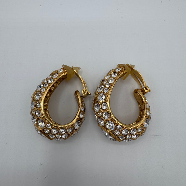 Boucles d’oreilles Dior Strass Clip