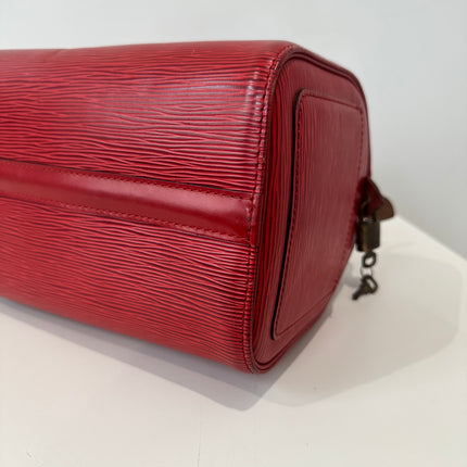 Sac Louis Vuitton Speedy 25 Épi Rouge