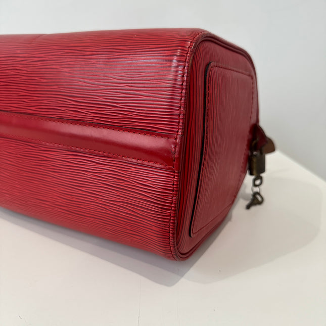 Sac Louis Vuitton Speedy 25 Épi Rouge