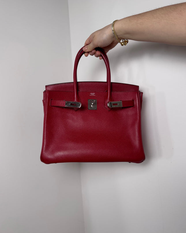Sac Hermès Birkin 30 rouge piment