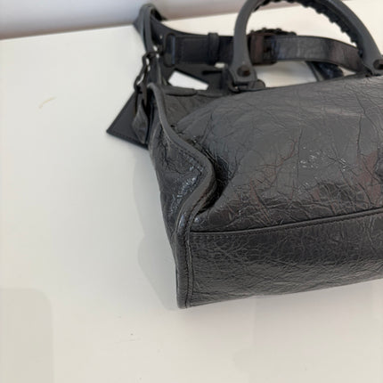 Sac Balenciaga City Small gris foncé