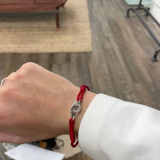 Bracelet Dinh Van Tissu Rouge