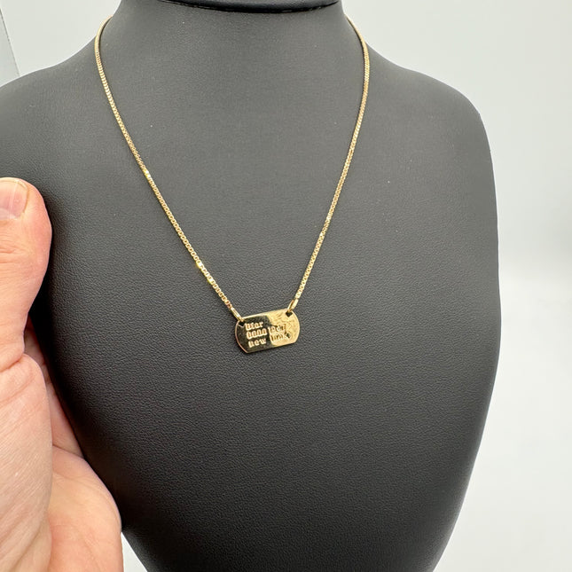 Collier Dior étiquette John Galliano 1947