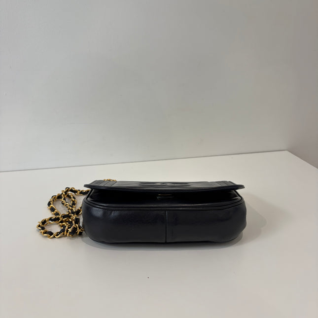Sac Chanel marine vintage bandoulière
