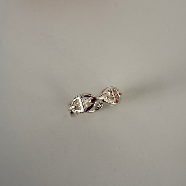 Bague Hermès chaîne d’ancre T53