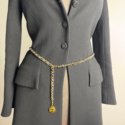 Ceinture Chanel Vintage Marine