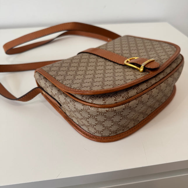 Sac Celine Beige Macadam bandoulière