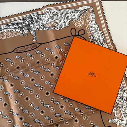 Bandana Hermès 55cm Les canyons étoiles