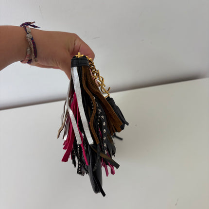 Pochette Saint Laurent à franges