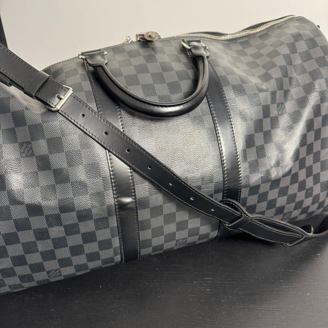 Sac Louis Vuitton Keepall 55 damier graphite